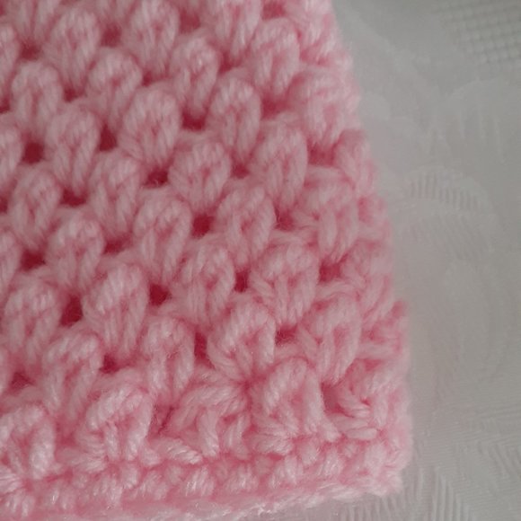 Pink Crochet Headband - Picture 4 of 6